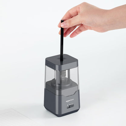 Amazon Basics Portable Electric Pencil Sharpener with Helical Blade