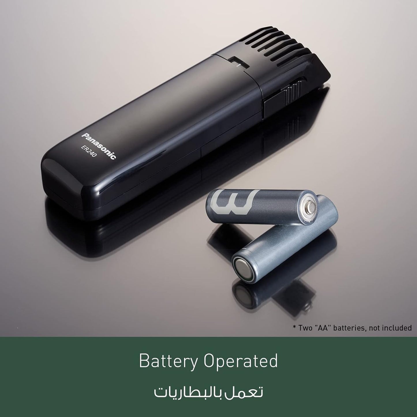 Panasonic ER240BP Cordless Beard & Moustache Trimmer with 5 Precision Settings