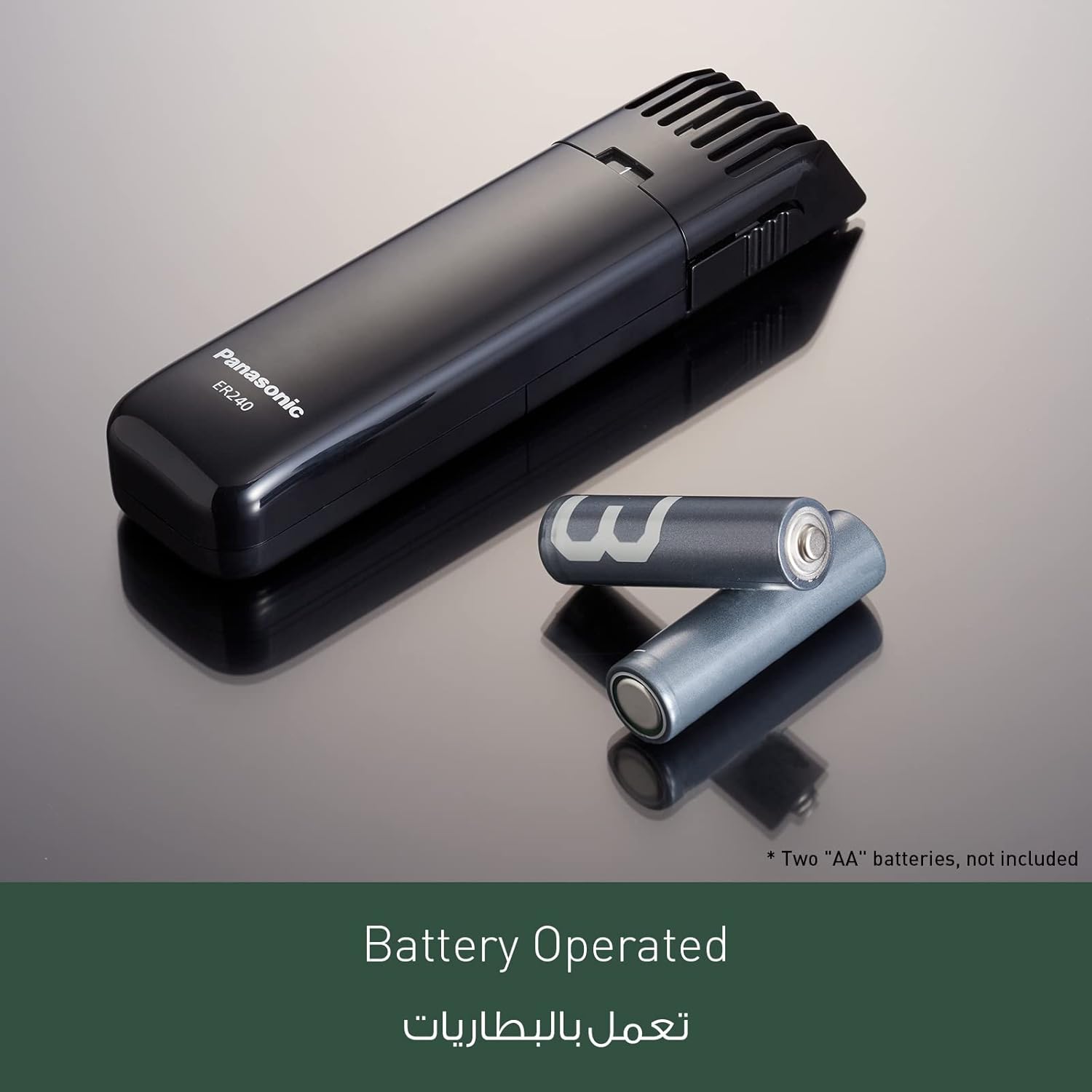 Panasonic ER240BP Cordless Beard & Moustache Trimmer with 5 Precision Settings