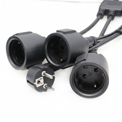 SZRMCC 16A 250V Right-Angle Schuko Y Splitter Cable 3F