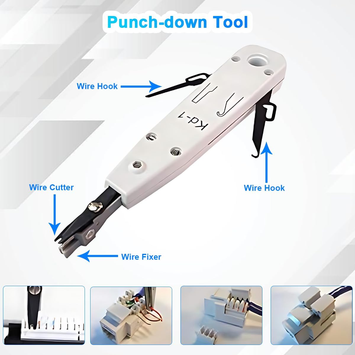 AZYAADIXX Crimping Tool Kit for RJ11 RJ12 RJ45 CAT5 CAT6