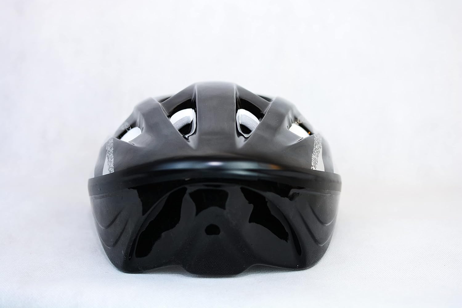 Lightweight Black & Silver All‑Sport Cycling Helmet for Adults