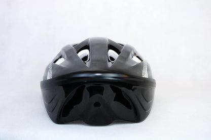 Lightweight Black & Silver All‑Sport Cycling Helmet for Adults