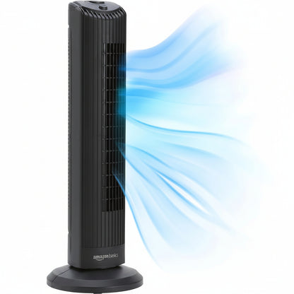 Amazon Basics Oscillating Tower Fan 71 cm Black 3 Speeds