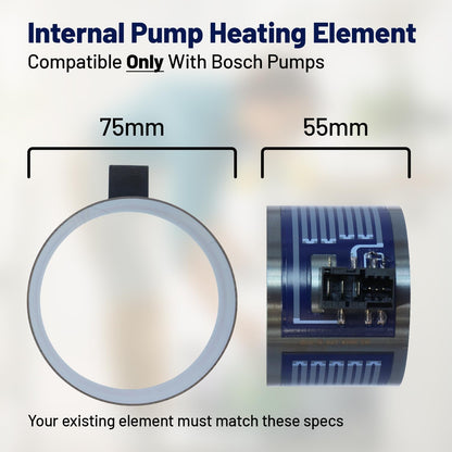 Reliapart Dishwasher Pump Heating Element 75x55mm for Bosch SMV Series
