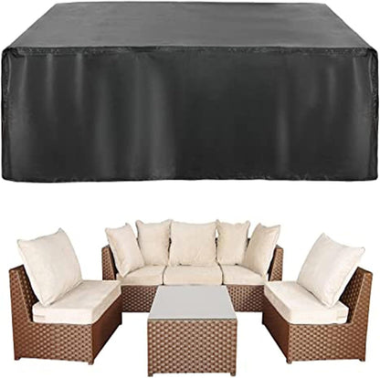 Black Waterproof Outdoor Garden Furniture Cover 200x200x85 cm