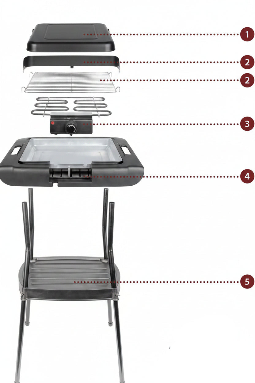 Clatronic Barbecue Standing Grill BQS 3508
