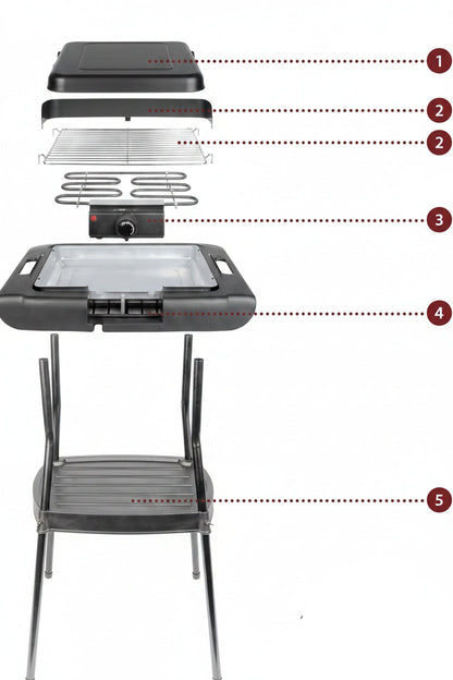 Clatronic Barbecue Standing Grill BQS 3508