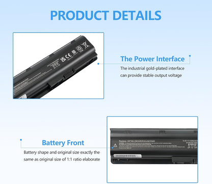 Wikinu MU06 5200 mAh 11.1V 58 Wh Replacement Laptop Battery for HP G62 Pavilion G6 G7