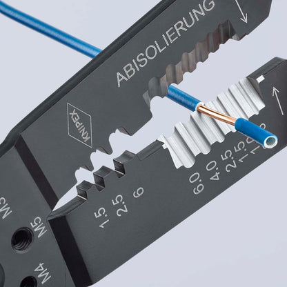 KNIPEX Universal Crimpzange 0.5-6.0 mm² with Cutting & Stripping Function