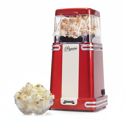 Gadgy Retro Hot Air Popcorn Maker Red GG0732