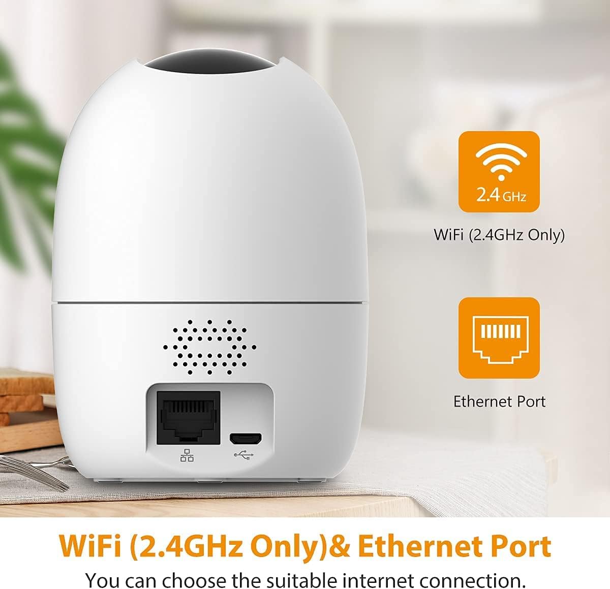 Imou Ranger 2-D 1080P Wi-Fi Dome Camera 360° Coverage AI Human Detection Privacy Mode Two-Way Talk
