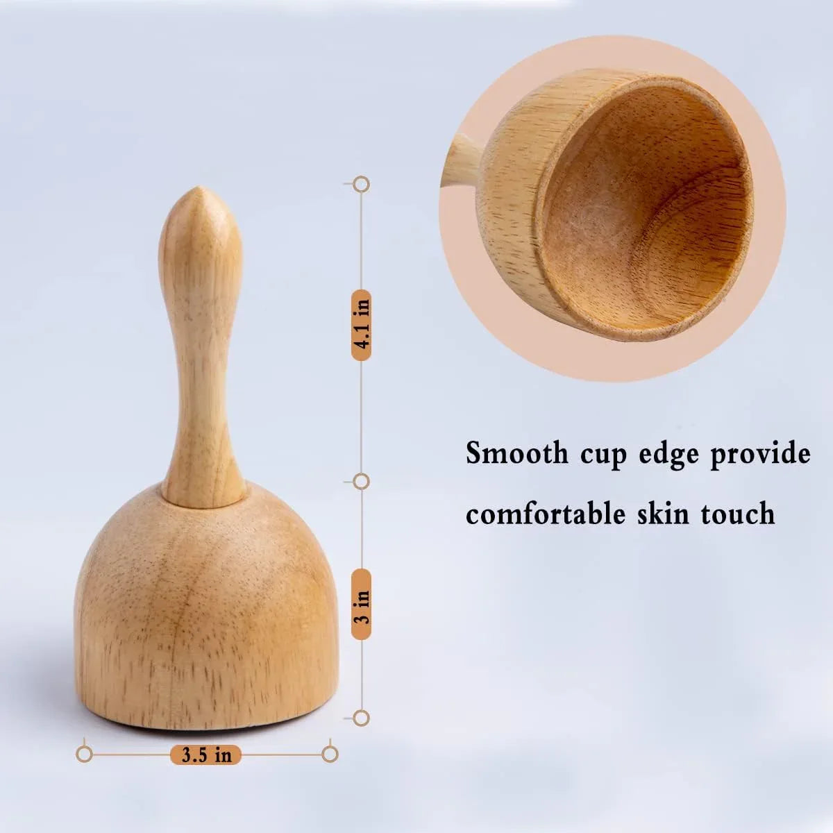 Wood Therapy Cup for Body Sculpting, Lymphatic Drainage, Cellulite Reduction Massage - Gomix Brands Outlet