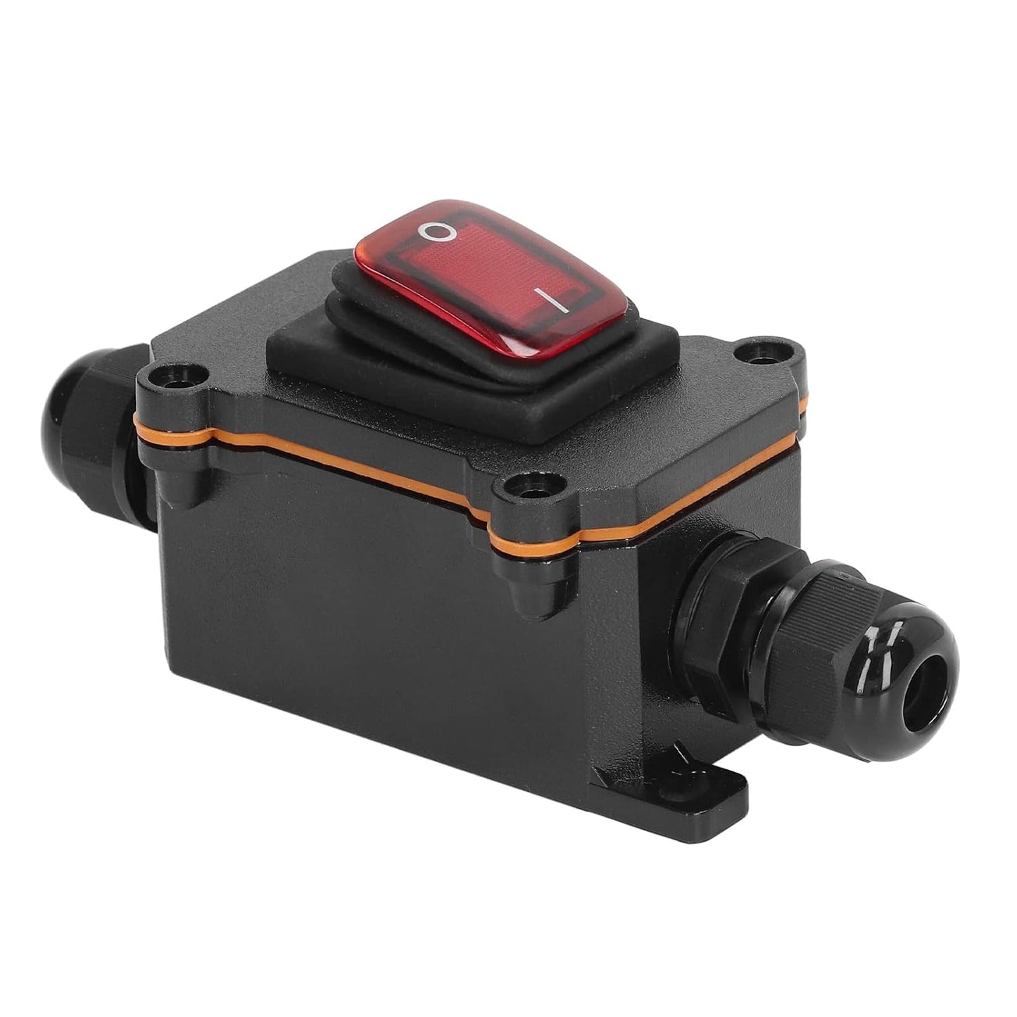 Jaerb Red Waterproof 12V 25A Inline Toggle Switch