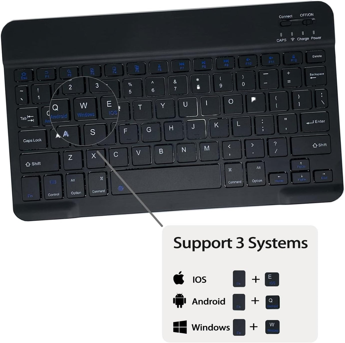 Leleyo Tablet Keyboard Case for Lenovo Tab P11 / P11 Plus 11" Black