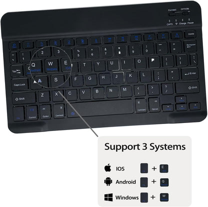 Leleyo Tablet Keyboard Case for Lenovo Tab P11 / P11 Plus 11" Black