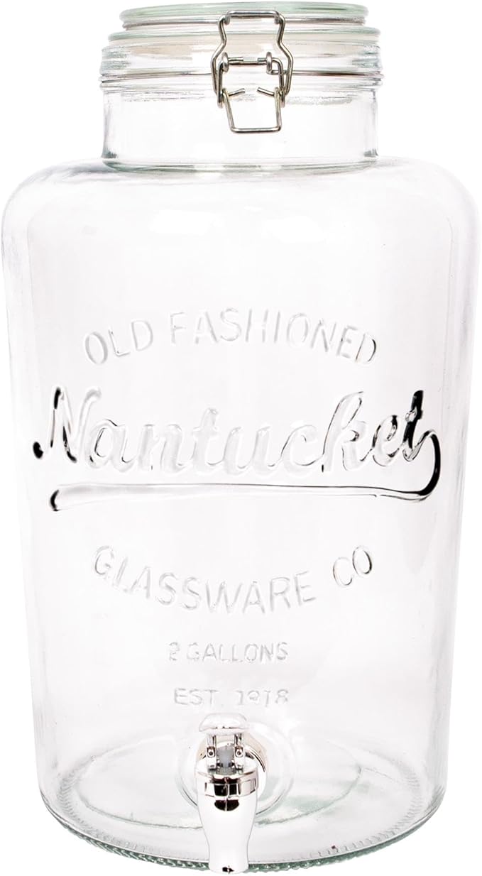 Rink Drink 8.7L Glass Drinks Dispenser with Chrome Tap