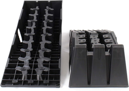 Heavy-Duty Plastic Car Ramps: 11,000 lbs Capacity, Auto Vehicle Maintenance Set