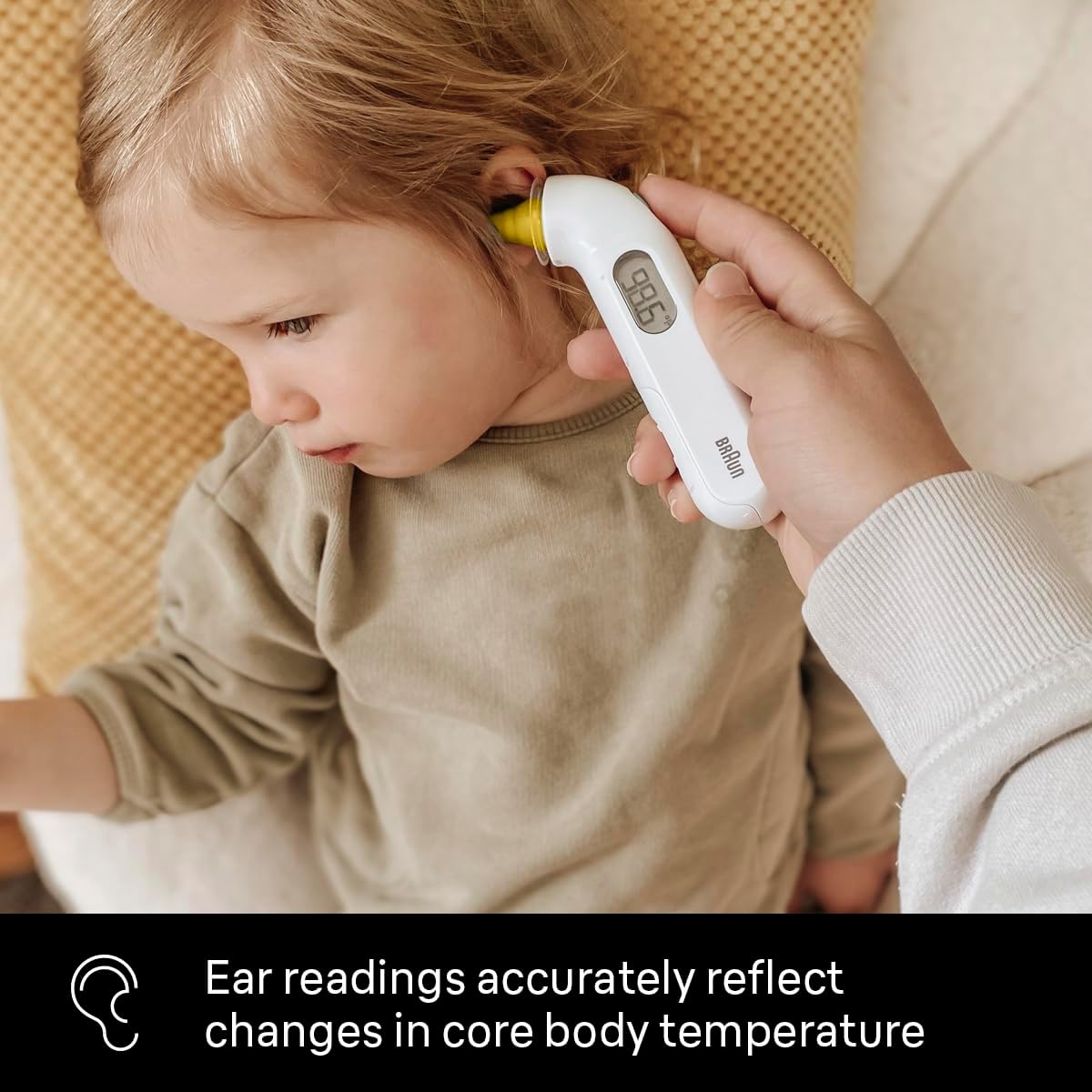 Braun ThermoScan 3 Ear Thermometer Fast 1 Second Measurement Audio Fever Indicator