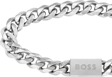 BOSS Men's Elegant Stainless Steel Chain Link Bracelet