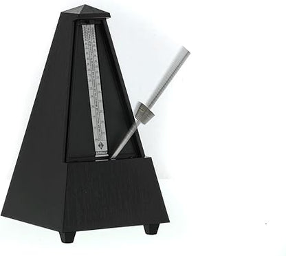Wittner Taktell Pyramid Metronome – Solid Wood Matte Black