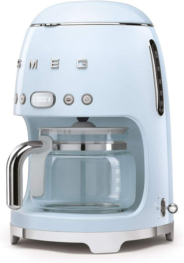 Smeg DCF02 Pastel Blue Filter Coffee Machine with Aroma and Auto-Start