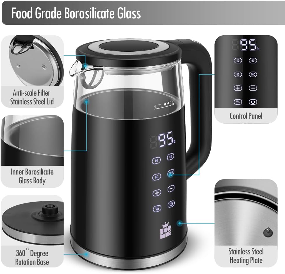 FOR ME FKG-4017 Electric Kettle 1.7L 2200W