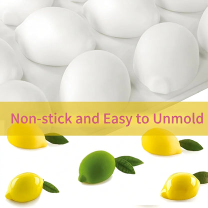Fchil Silicone Lemon Chocolate Mold 15 Cavity QY135