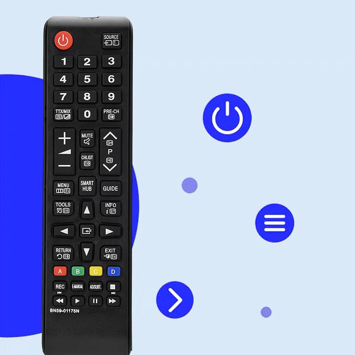 BN59-01175N Universal Remote Control for Smart LCD LED TV Black