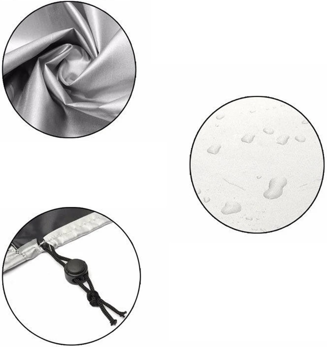 Black Waterproof Outdoor Garden Furniture Cover 200x200x85 cm