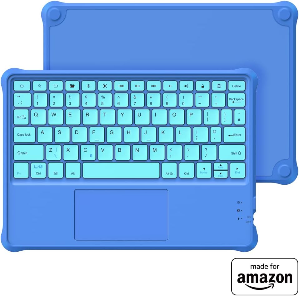 Kids Bluetooth Keyboard for Fire HD10 Tablet – Blue