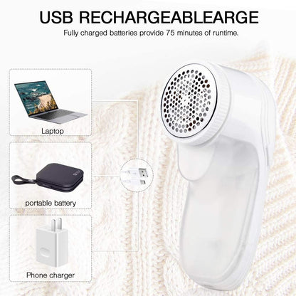 Portable Electric Lint Remover: Fabric Shaver for Clothes, Jumpers, Furniture, and More