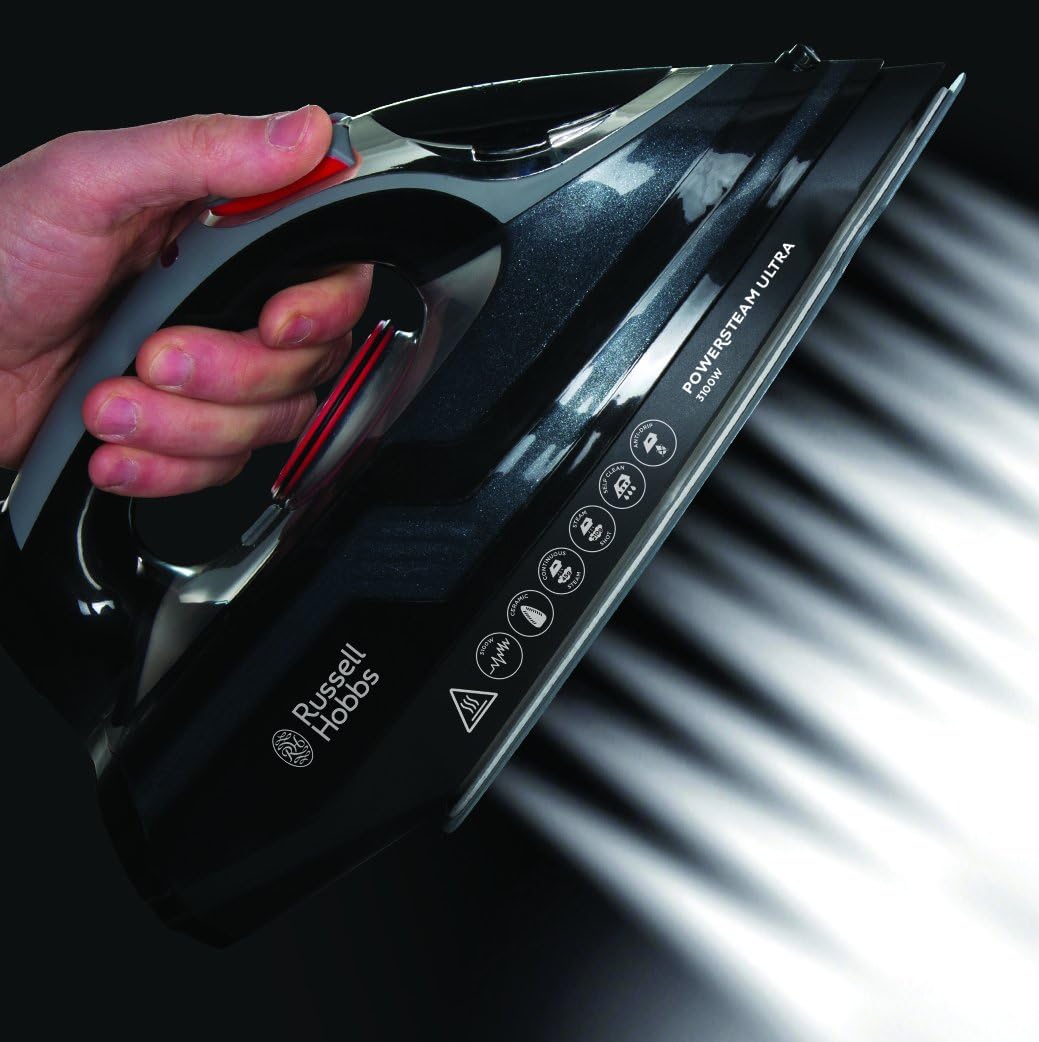 Russell Hobbs PowerSteam Ultra 3100W Steam Iron with Ceramic Soleplate