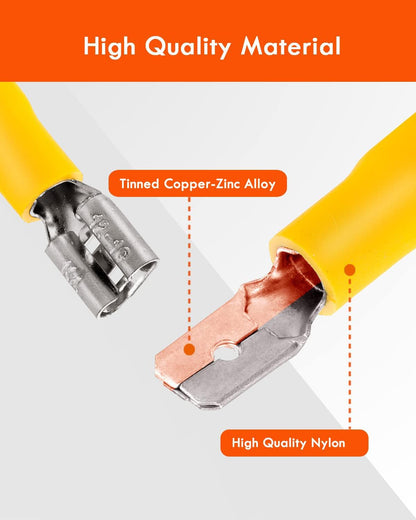 Gorffy 160-Piece Insulated Cable Lug Assortment for Automotive Wiring