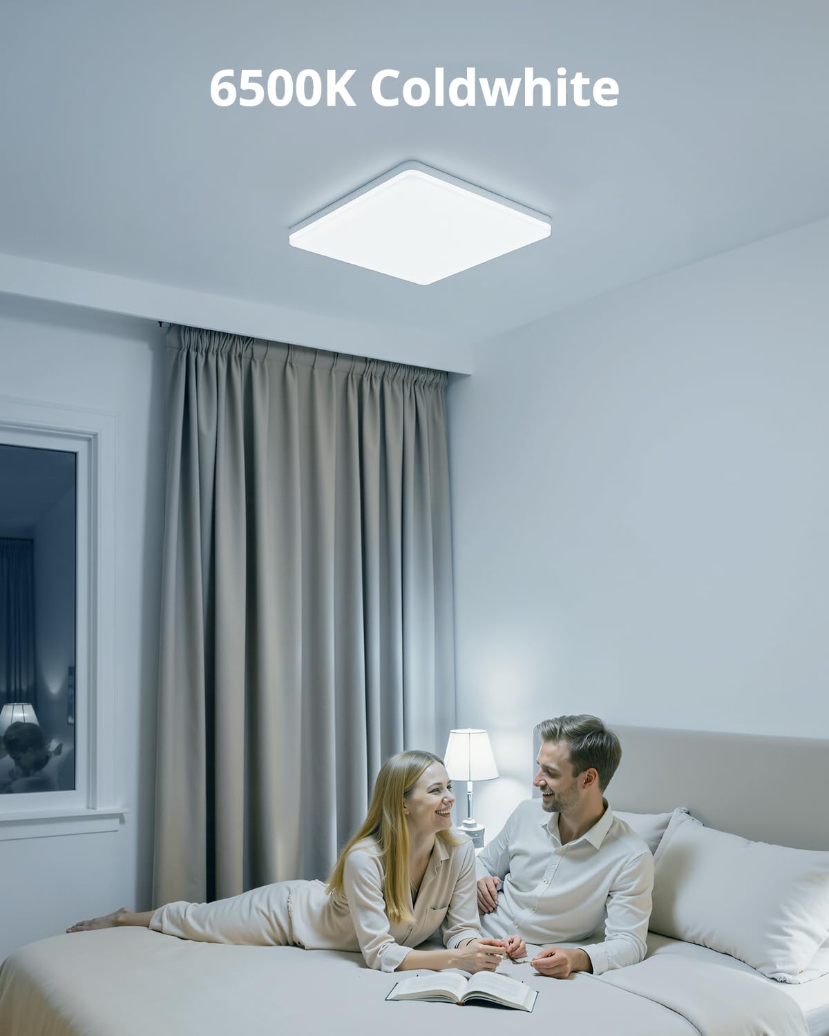 Yafido 48W-kwadrat LED Ceiling Lamp 48W 4320lm 30cm