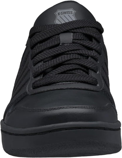 K-Swiss Court Palisades Men's Leather Trainer Shoes Black