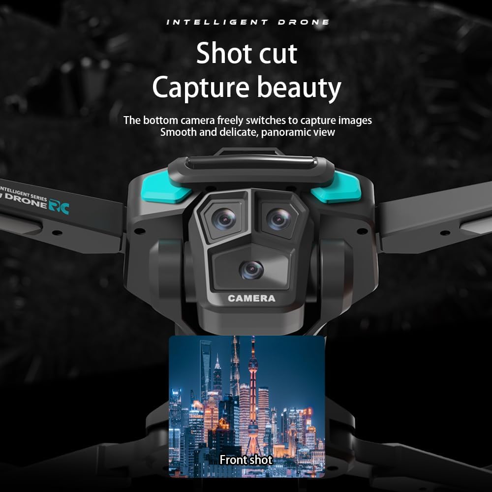 6K FPV Drone with 4.5" Screen, 5G Remote, Gesture Control