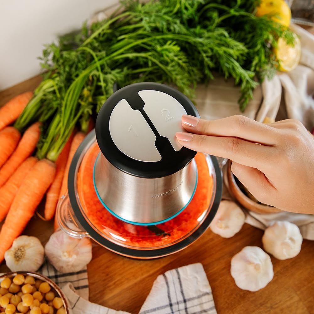 Cecotec Chopbeat 2000 Electric Food Chopper 500W 4‑Blade Glass