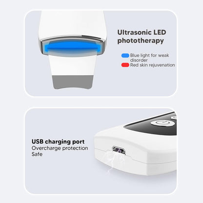 ZJchao Ultrasonic Facial Skin Scrubber Pen for Blackhead Removal