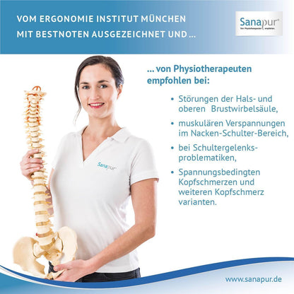 Sanapur Orthopaedic Side Sleeper Pillow with Adjustable Memory Foam