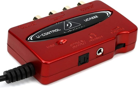 Behringer UCA222 USB Audio Interface 2x2 RCA Converter