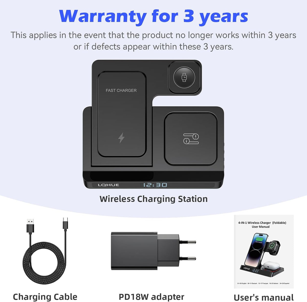 Bogseth H32 4 in 1 Wireless Charging Station
