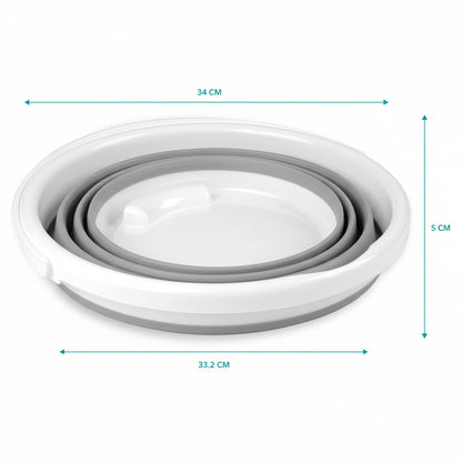 Beldray Foldable Grey Silicone Bucket – 10L Portable Space‑Saving