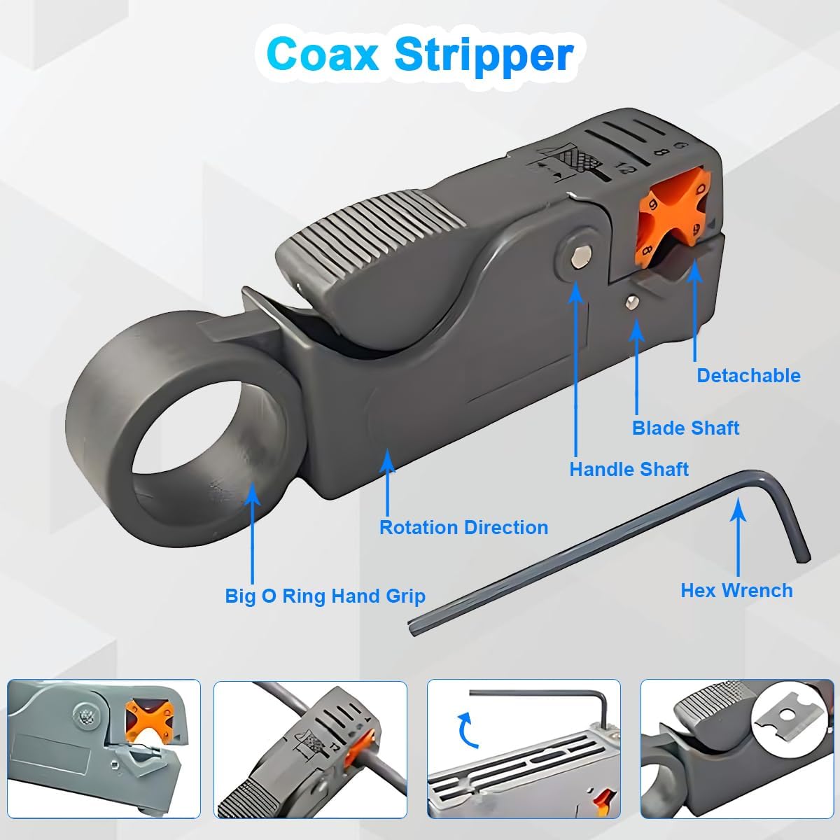 AZYAADIXX Crimping Tool Kit for RJ11 RJ12 RJ45 CAT5 CAT6