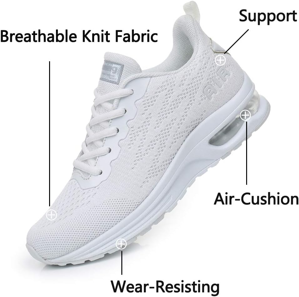 AFFINEST Women's Lightweight Breathable Air Cushion Gym Running Walking Shoes