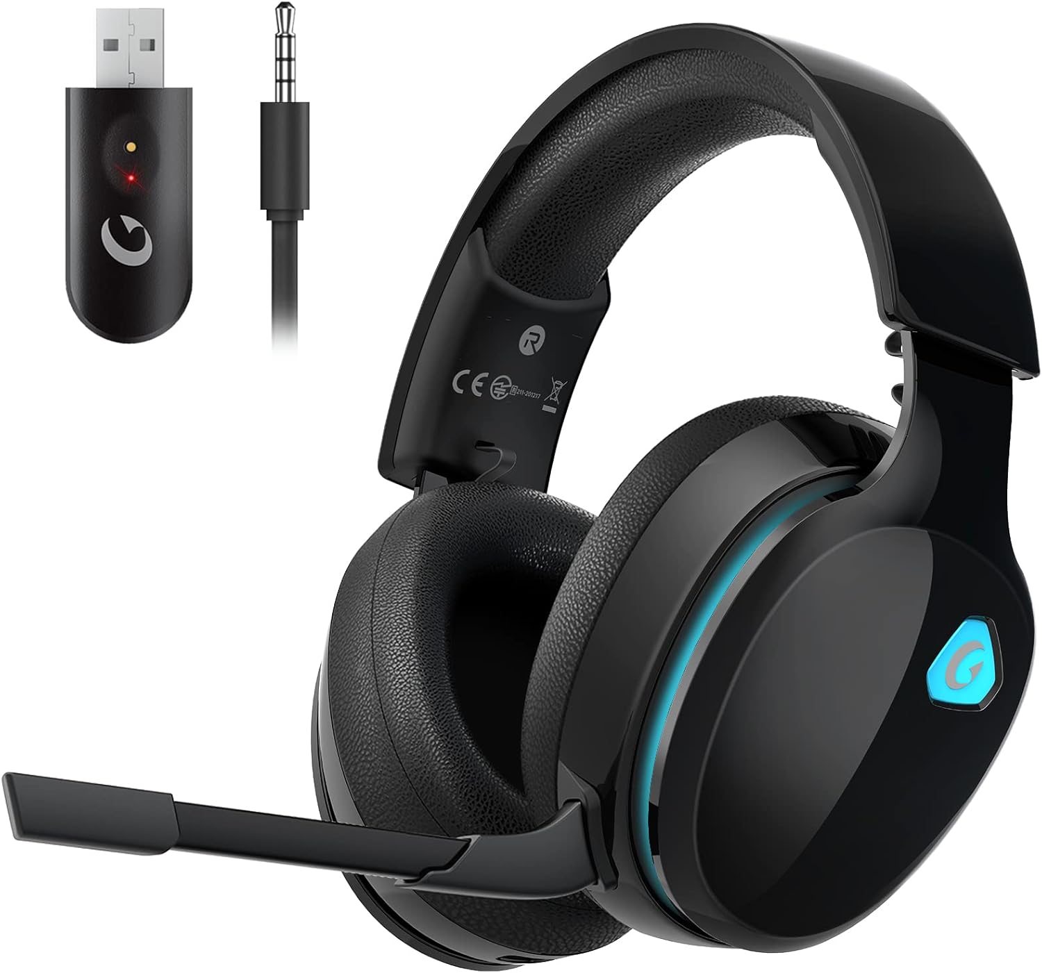 Gtheos Captain 300 Wireless Gaming Headset with Noise‑Cancel Mic