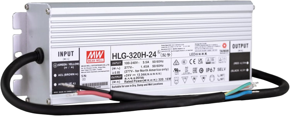 Mean Well HLG-320H-24 320W 24V Switching Power Supply