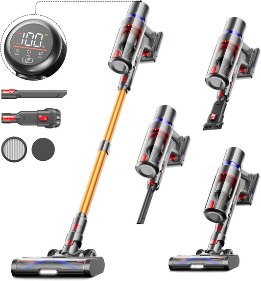 Avalsor Cordless Vacuum Cleaner: 550W Power, 45Kpa Suction, 65 Mins Runtime