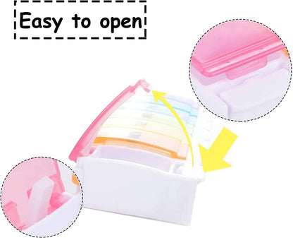 GeekerChip 7-Day BPA-Free Pill Organizer with Color‑Coded Lids