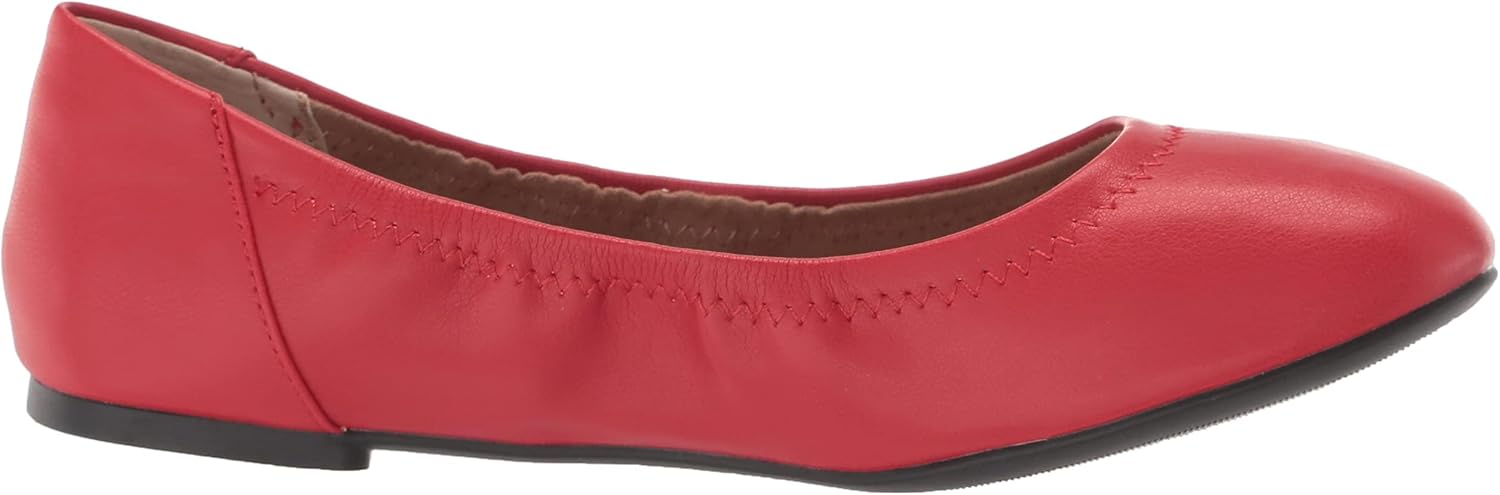 Amazon Essentials Women's Belice Bright Red Ballet Flat Slip-On